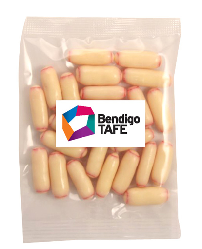 Picture of Bullets -White Chocolate Raspberry Bullets 50g
