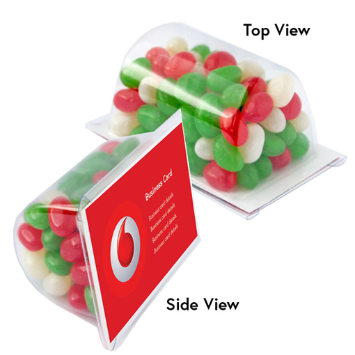 Picture of Biz Card Treats with Christmas Mini Jelly Beans