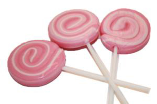 Picture of Lollipops Swirl - 40mm dia. - Pink & White