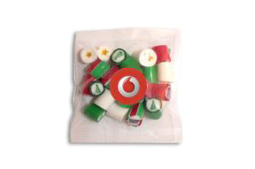 Picture of Christmas Rock Candy in 50g Cello Bag