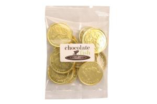 Picture of Gold Choc Coins in 50g Bag