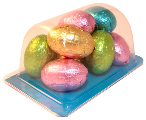 Picture of Biz Card Treats with Solid Milk Chocolate Eggs